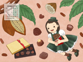 巧克力怎麼來　可可豆之旅 桌布(月曆版)